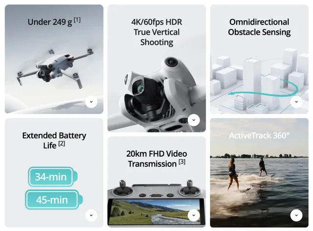 DJI Mini Pro 4 Fly more Combo ( with RC2 ) For Sale! image indicator(4)