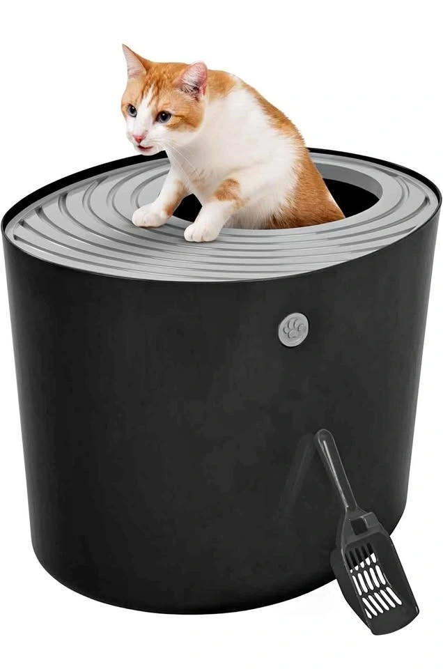 USA Top Entry Cat Litter Box with Scoop - Large