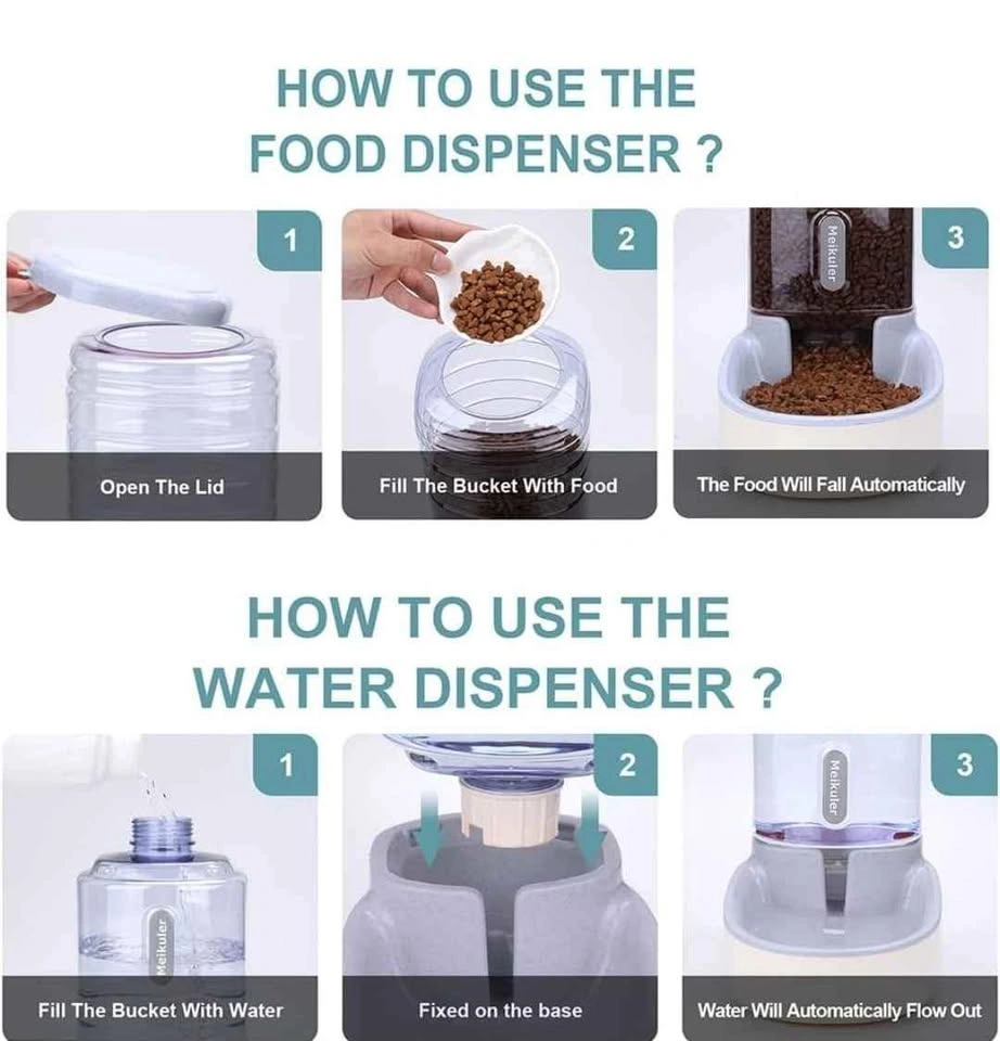 Food feeder/Water dispenser set