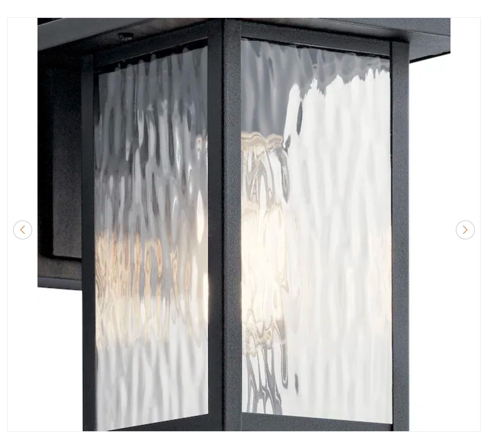 Kichler Capanna 10.25" Outdoor Wall Lantern - Black - photo 2