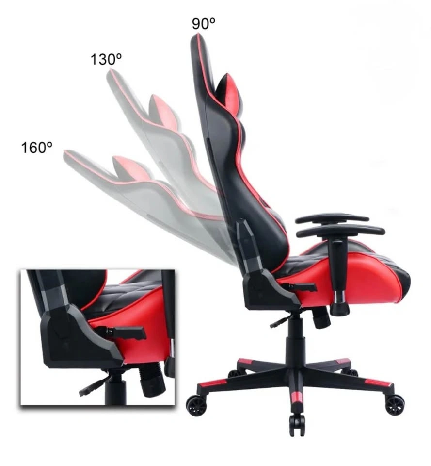 Gaming Chair with Reclining Backrest, Racing Style High Back Off - photo 3