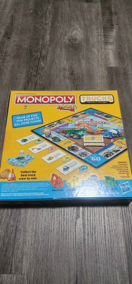 Brand new Hasbro Monopoly Junior Trucks Edition Board Game - photo 2