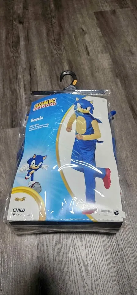 Used Once Sonic the Hedgehog Costume Child Small 4-6