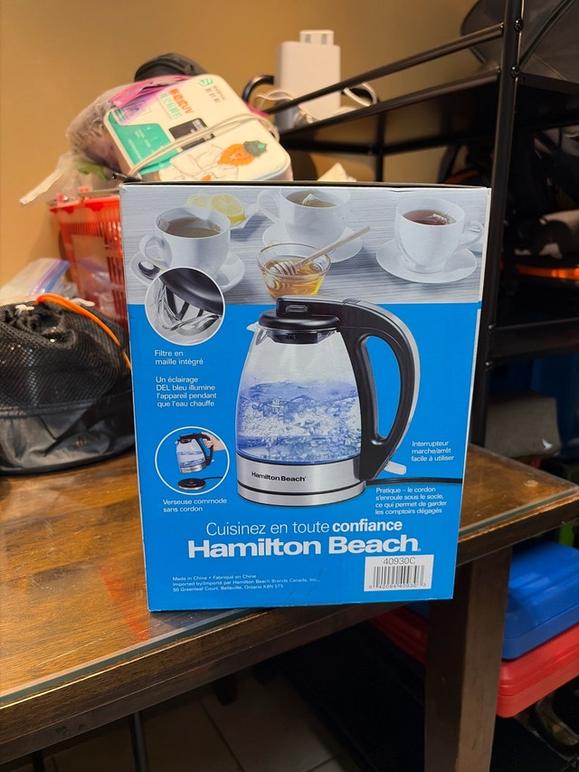 Hamilton Beach 1.7L Glass Kettle - New - photo 2