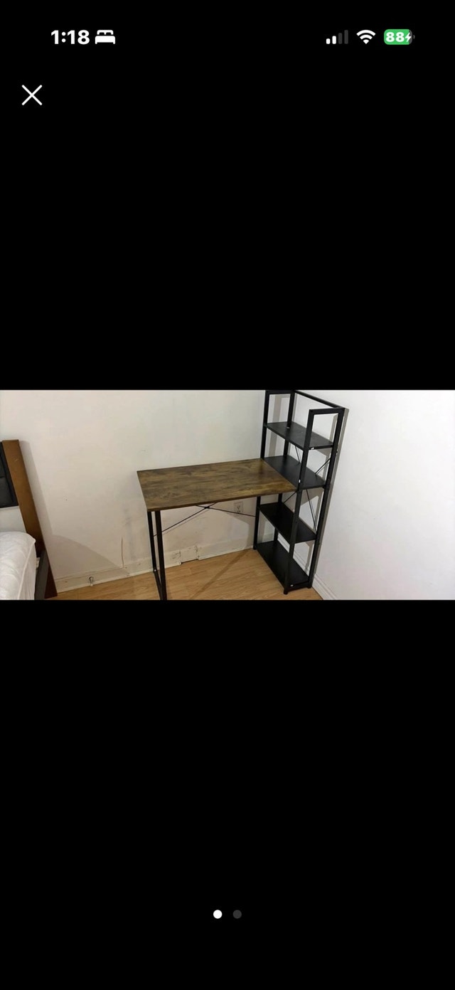 Desk With Bookshelf