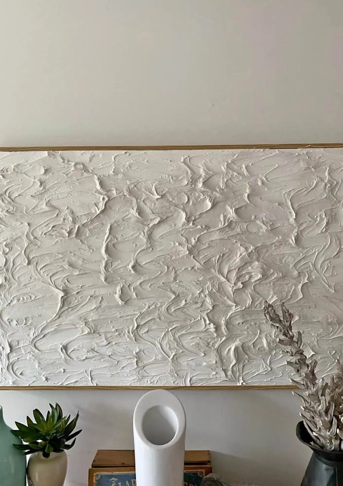 Textured White Wall Art