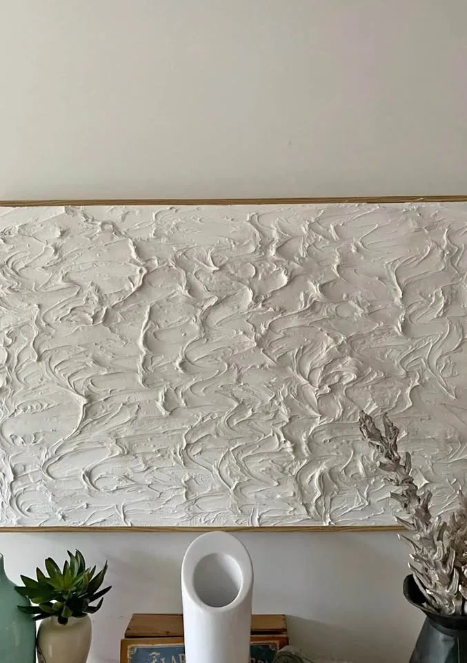 Textured White Wall Art