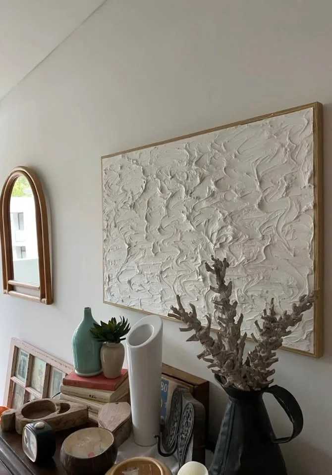 Textured White Wall Art - photo 2