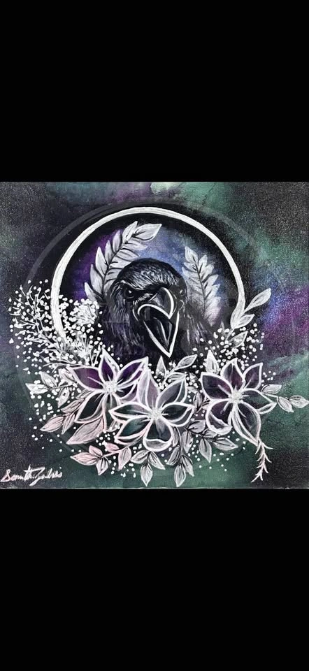 Raven painting