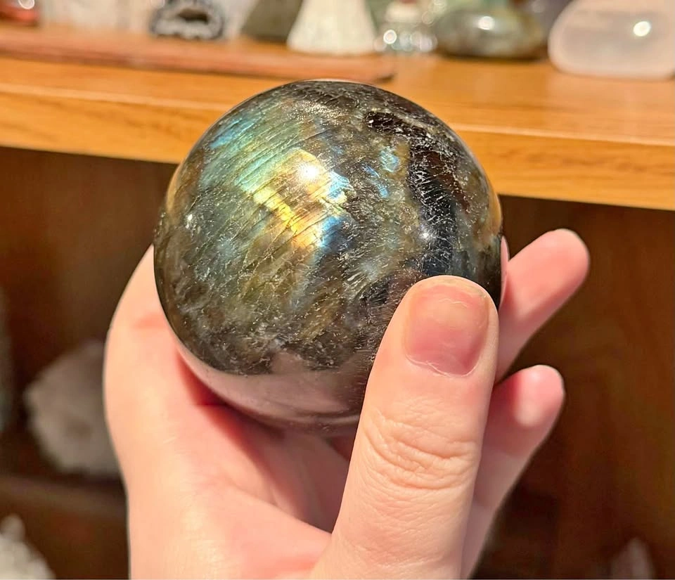 Labradorite sphere