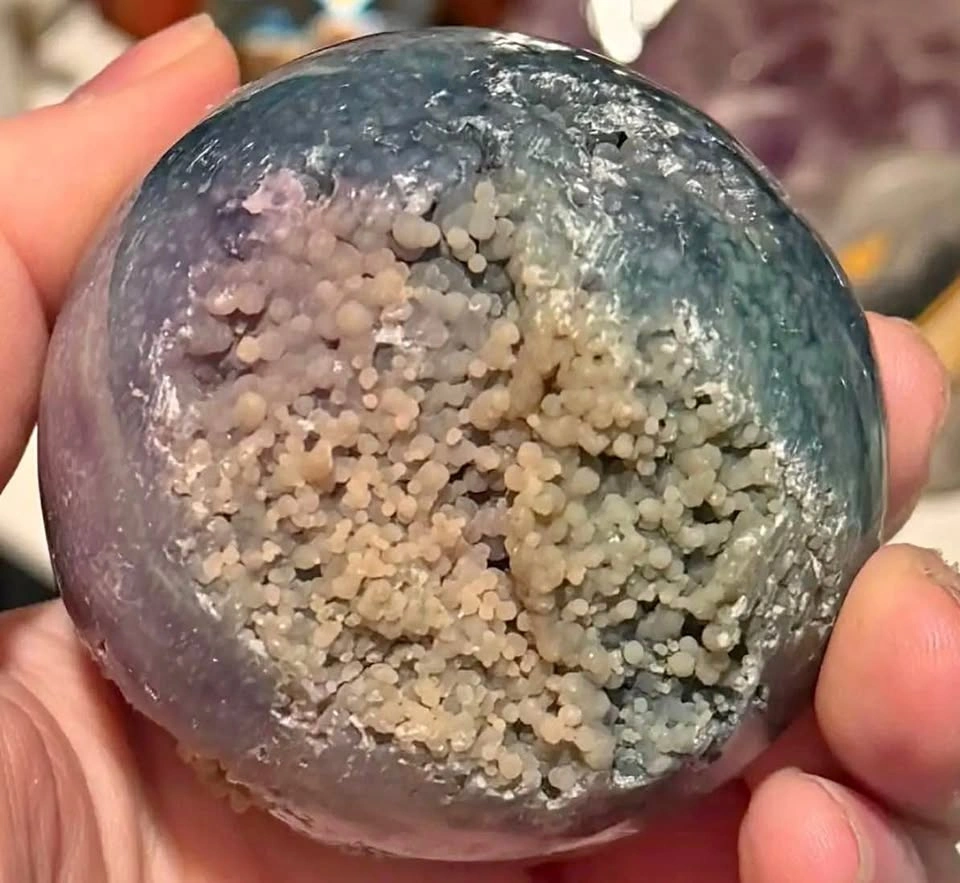 Grape Agate Sphere