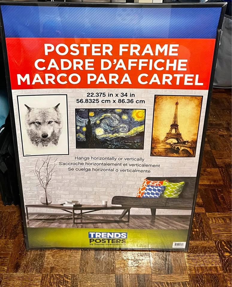 Poster frame with slight damage