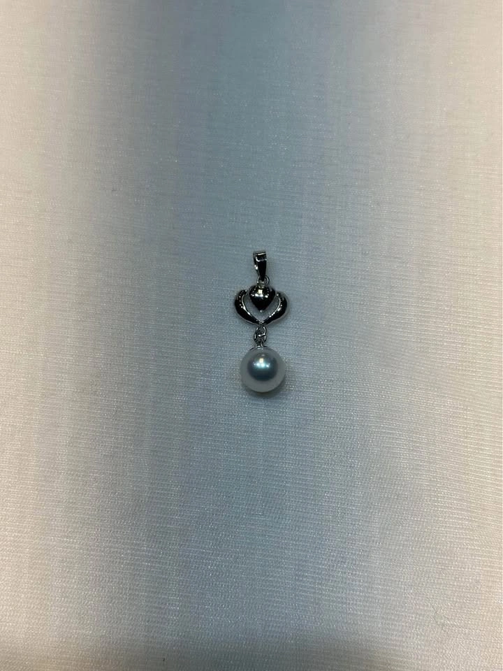 18k Pearl Heart Pendant - photo 2