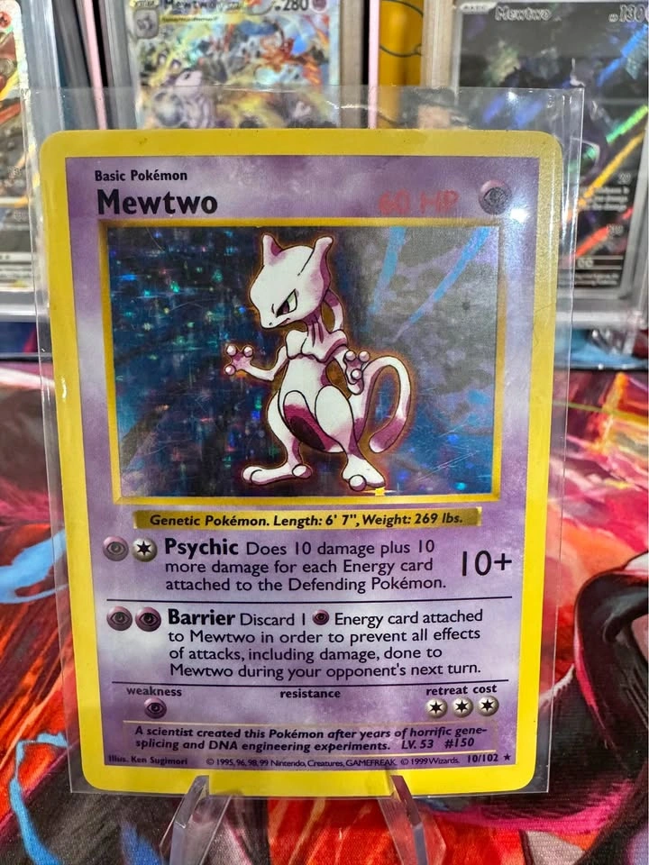 Pokémon Base Set Shadowless Mewtwo
