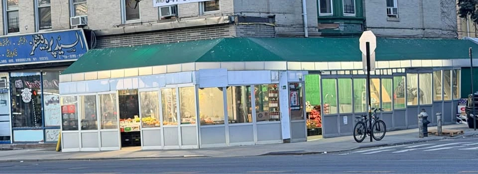 Store awning and doors for sale