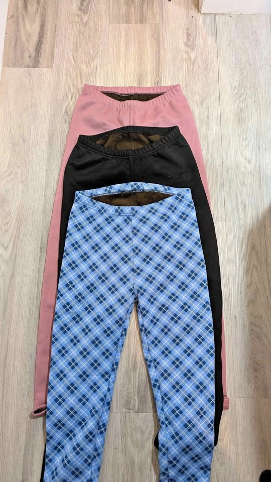 Just Cozy Fleece-Lined Pants Bundle (3 Pairs) - M/L