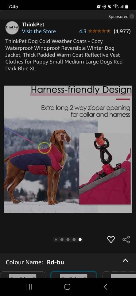 Winter Dog Jacket NWT - 17" - photo 2