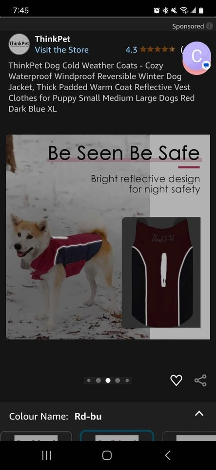 Winter Dog Jacket NWT - 17" - photo 4