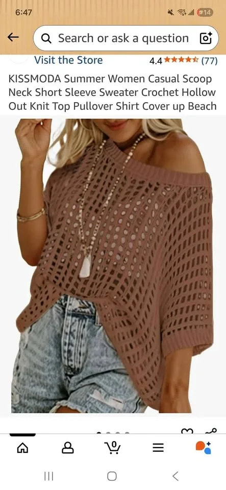 KISSMODA Gold Flame Knit Top X-Large