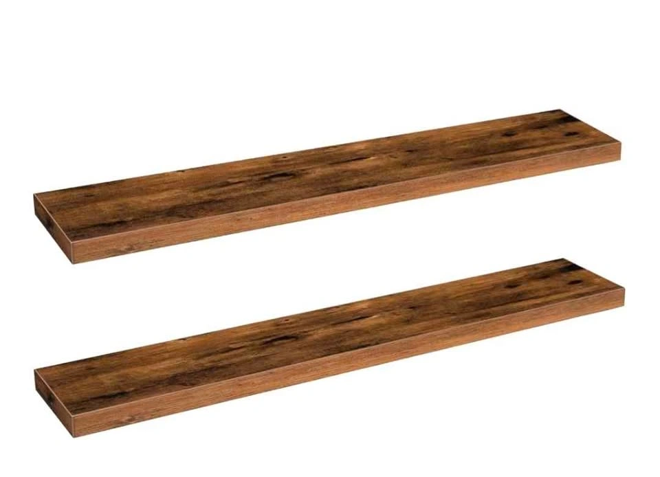 Floating Wall Shelves (Set of 2) - Rustic Brown - BRAND NEW - photo 4