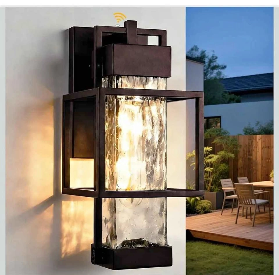 Dusk-to-Dawn Outdoor Wall Light (Bronze) | Waterproof LED Sconce