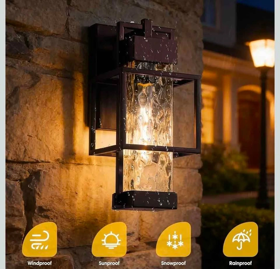 Dusk-to-Dawn Outdoor Wall Light (Bronze) | Waterproof LED Sconce - photo 4