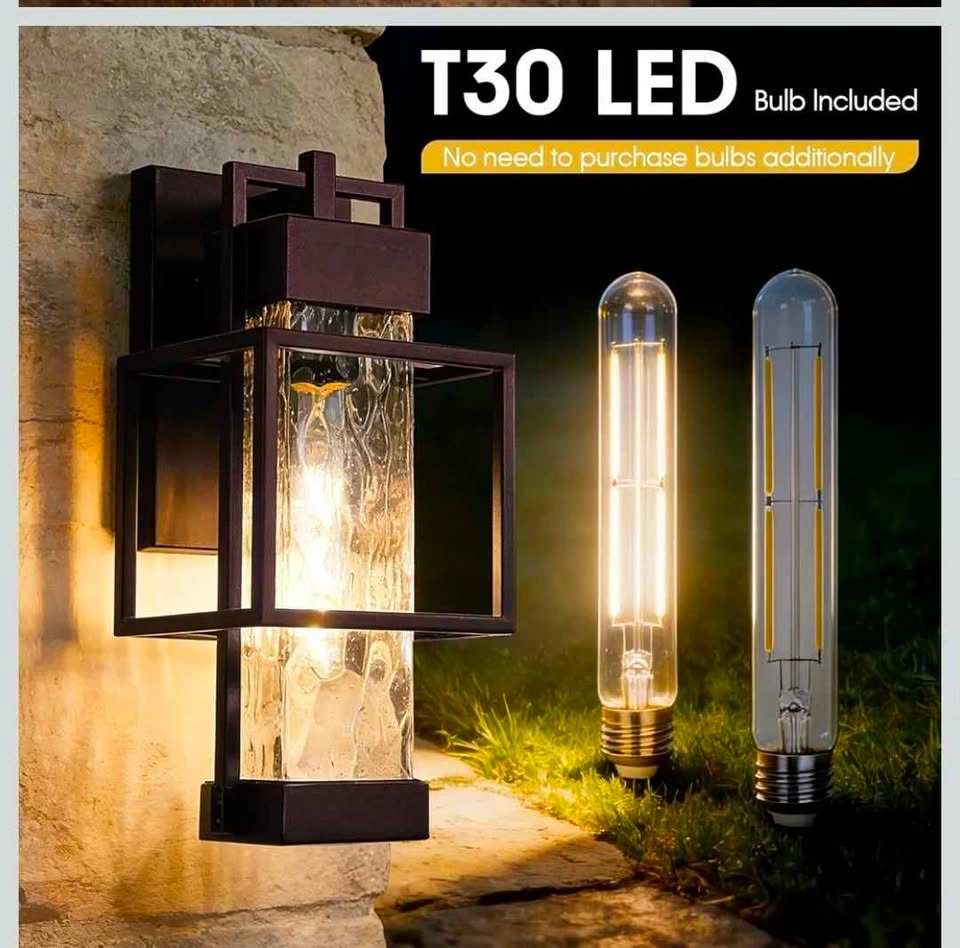 Dusk-to-Dawn Outdoor Wall Light (Bronze) | Waterproof LED Sconce - photo 5