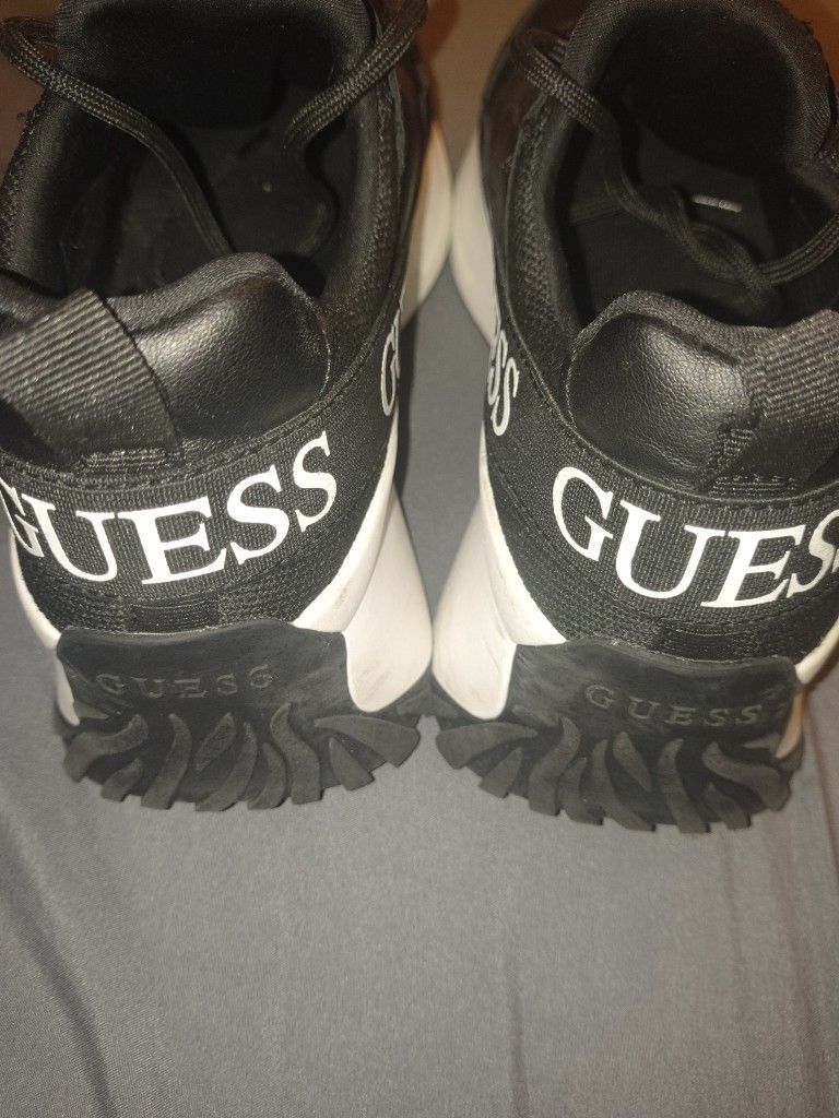 Guess Calebb Black White Shoes Size 7m Women’s - photo 3
