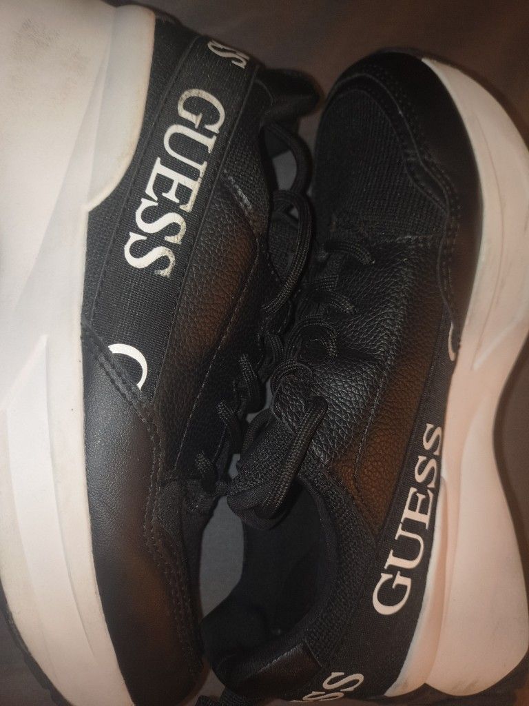 Guess Calebb Black White Shoes Size 7m Women’s - photo 4