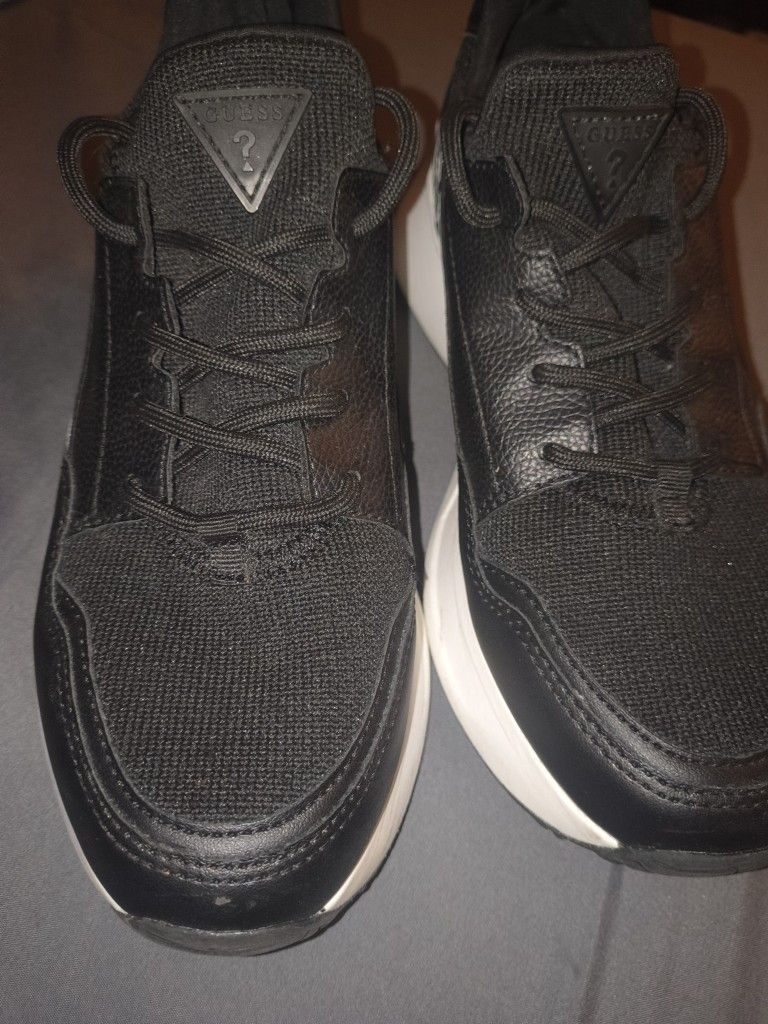 Guess Calebb Black White Shoes Size 7m Women’s - photo 5