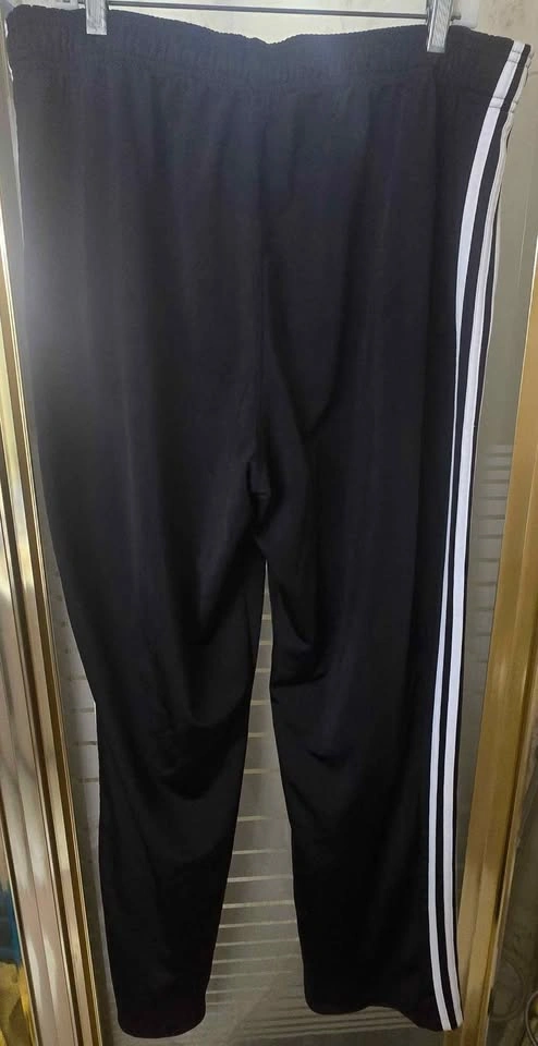 Men's Adidas Classic black track pants. Drawstring closure. XXL. - photo 2