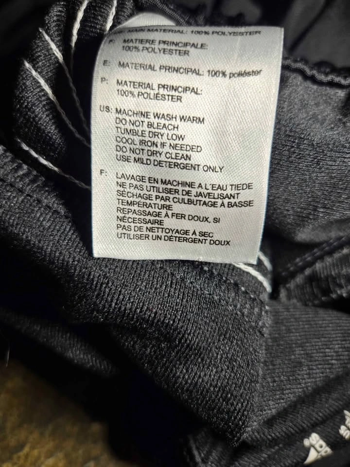 Men's Adidas Classic black track pants. Drawstring closure. XXL. - photo 4