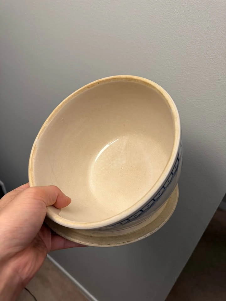 Ceramic Bowl Blue Bird Design - photo 2
