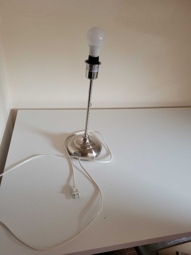 Silver Modern Table Lamp
