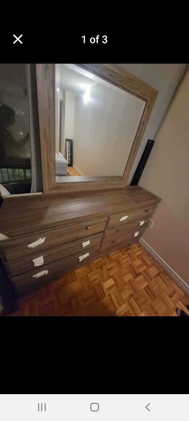 Dresser with mirror