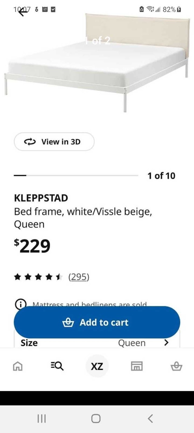 Moving sale Moving sale IKEA Kleppstad Queen Bed Frame