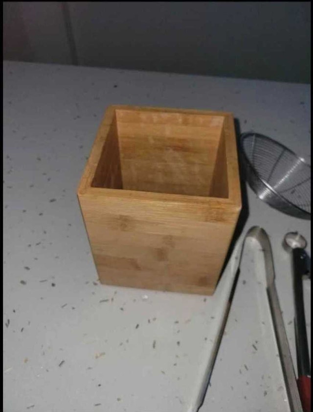 Bamboo Turnable Utensil Holder Moving sale