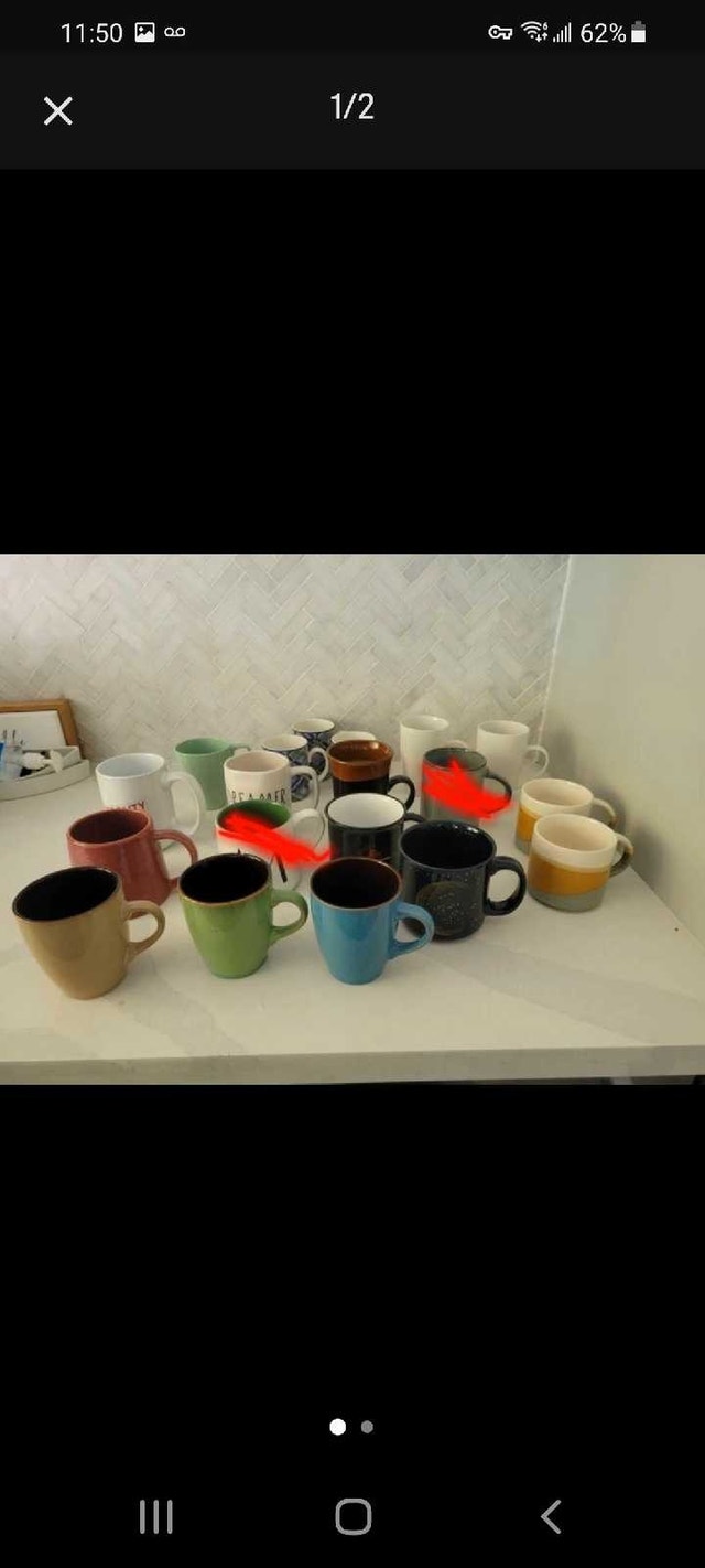 2 for $3 Mug $2 each Moving sale