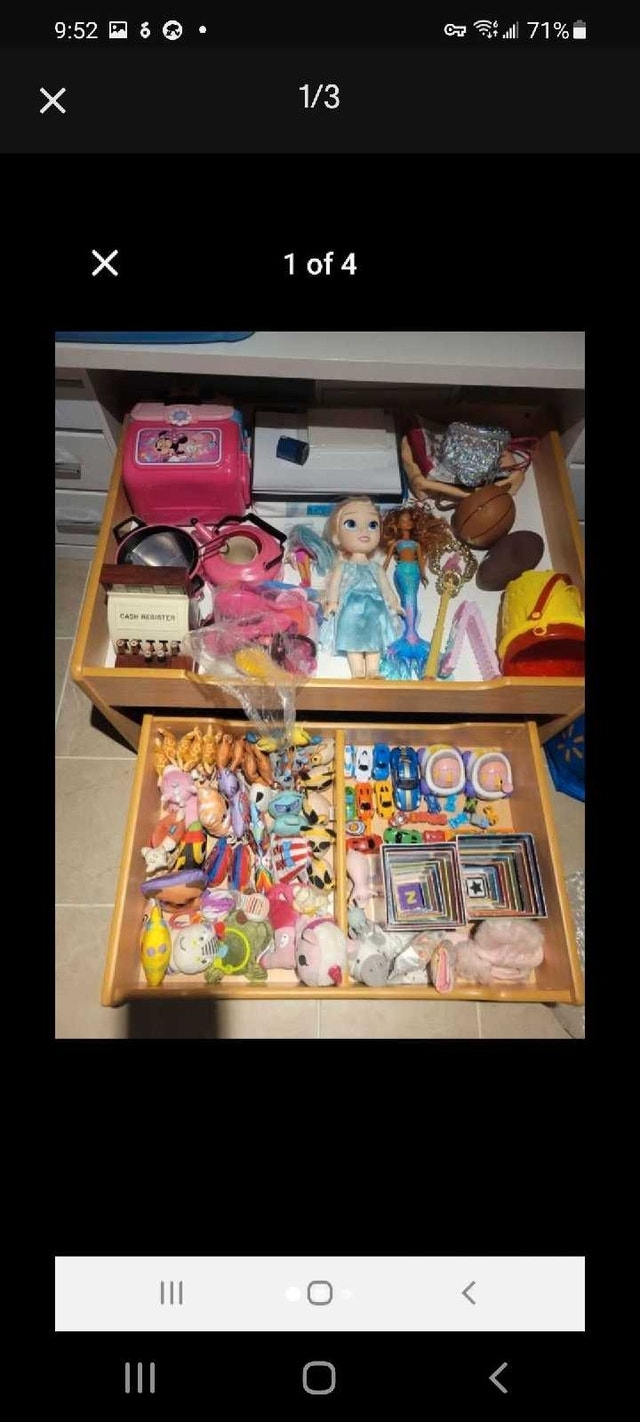 Kid toy play table with storage Moving sale