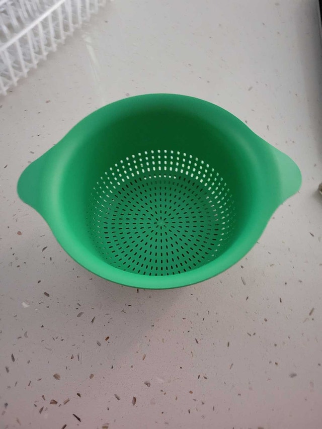Green Colander moving sale