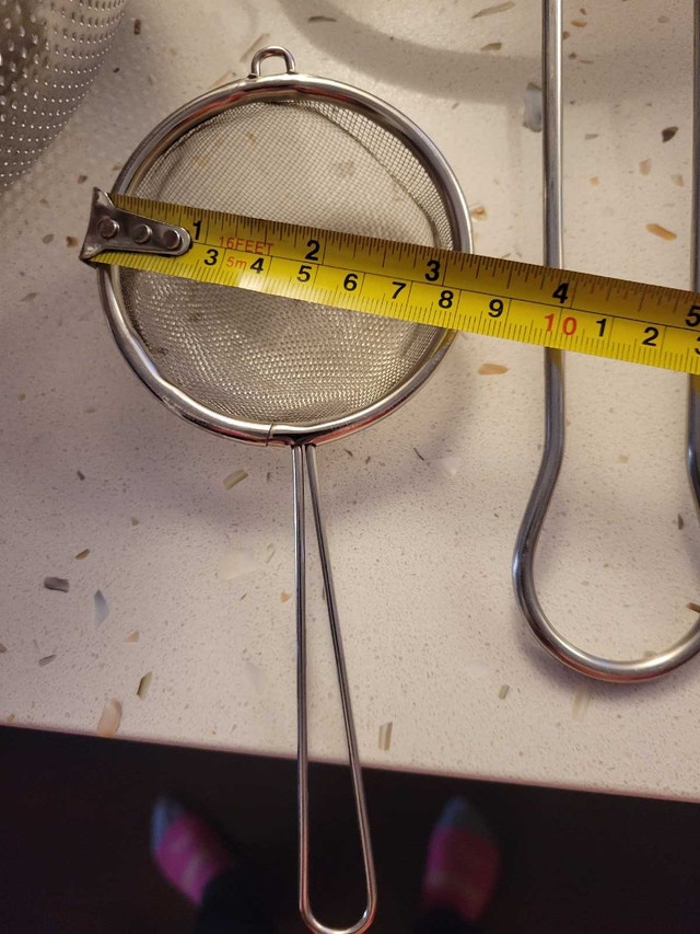 Used Stainless Steel Strainer - 8cm Diameter  Moving sale - photo 2