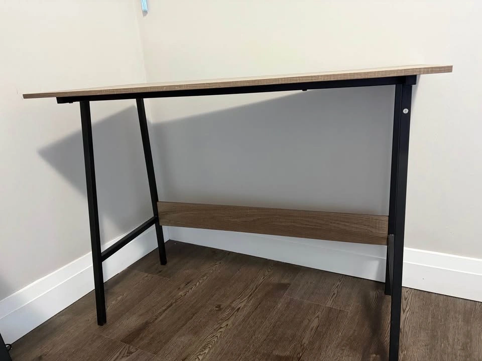 2x Modern Desk with Black Metal Frame - photo 2