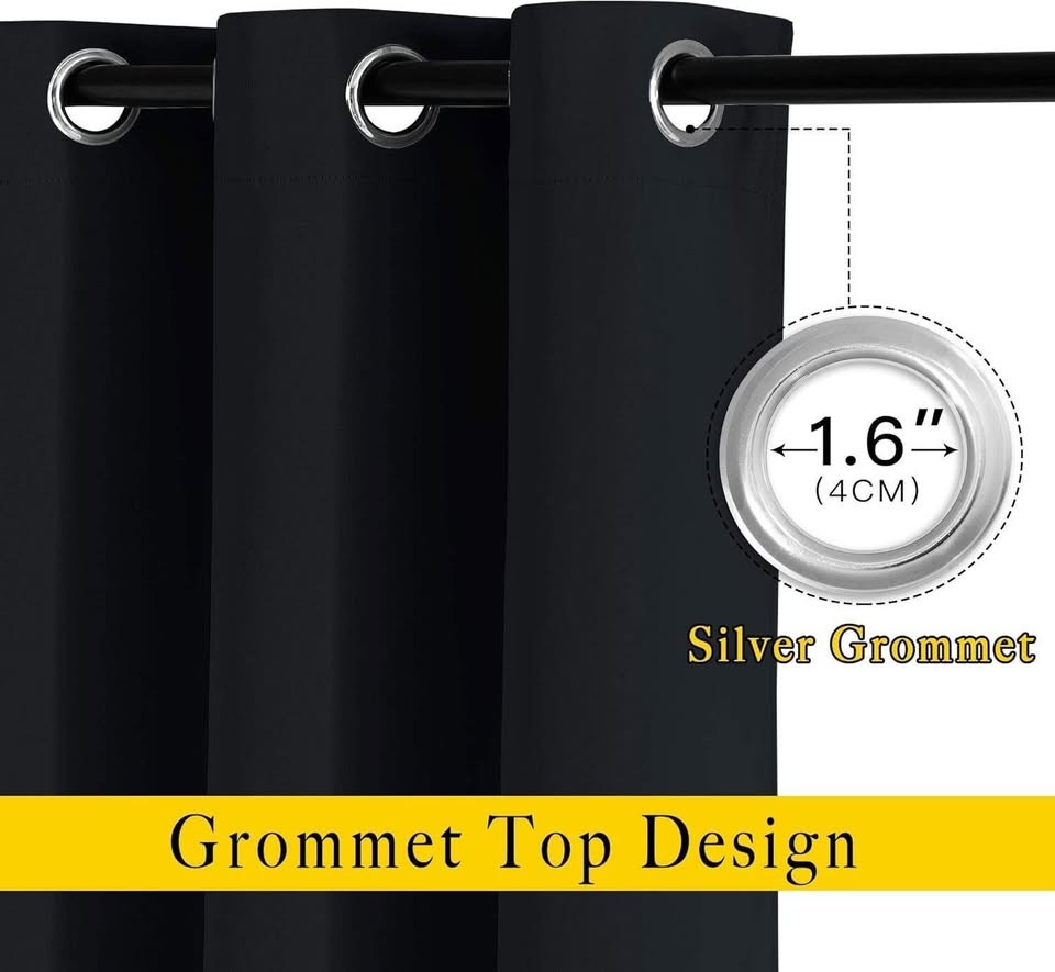 NICETOWN Black Out Curtains for Bedroom 84 inches - photo 2