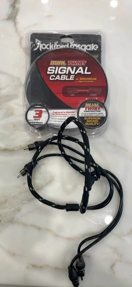 Rockford Fosgate RFIT-3 Dual Twist 3ft Signal Cable