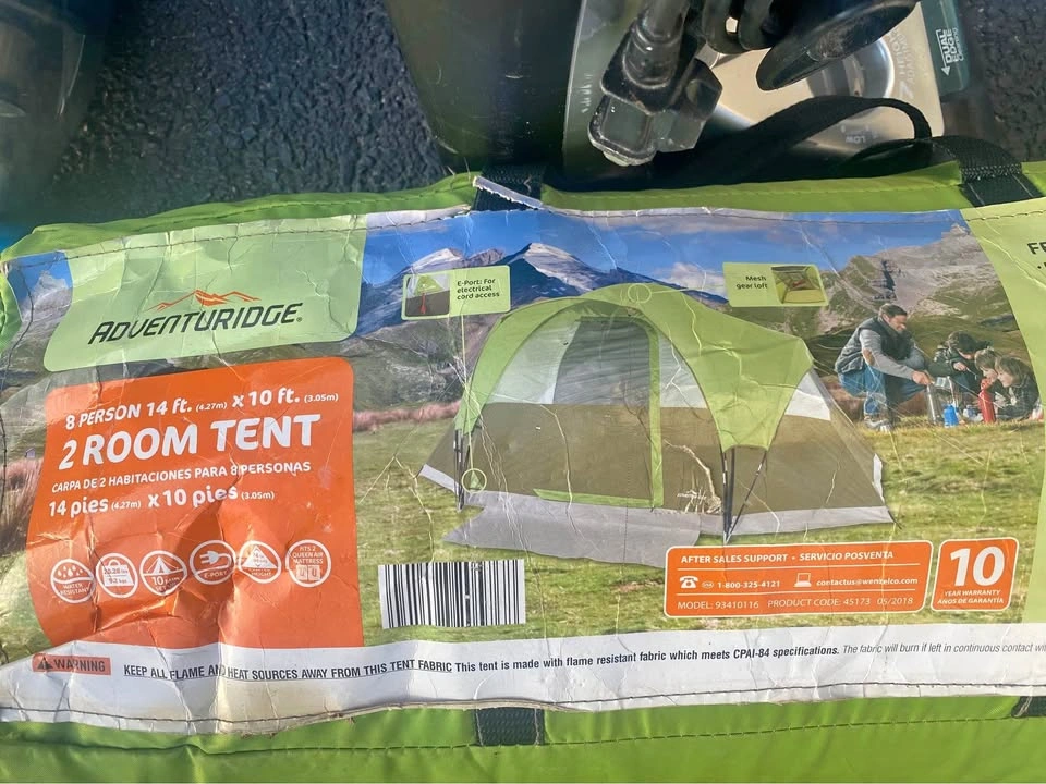 14’x10’ 2 Room Adventuridge Tent
