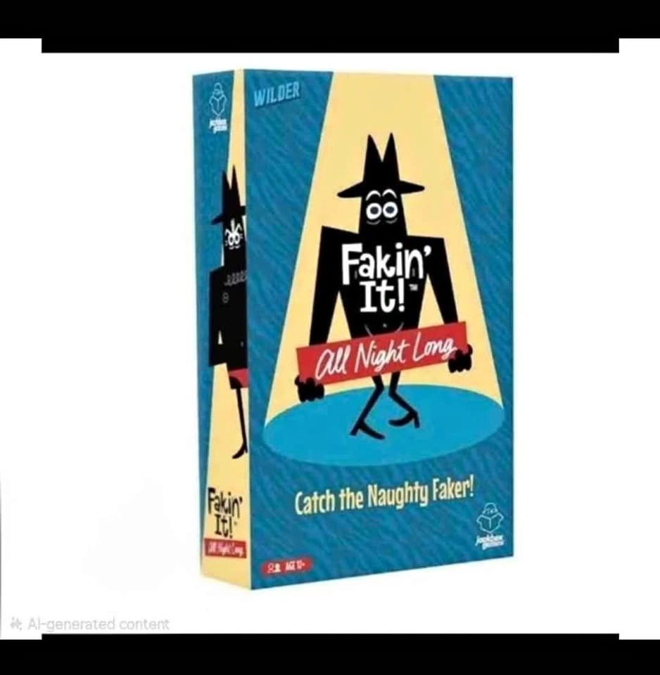 New Wilder JACKBOX Games Fakin’ It All Night Long Board Game