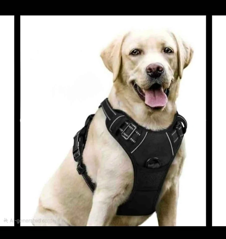 New Jestrem Black Dog Harness – Size Large