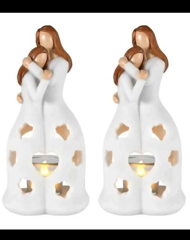 New iStatue Mother and Daughters Angel Statue