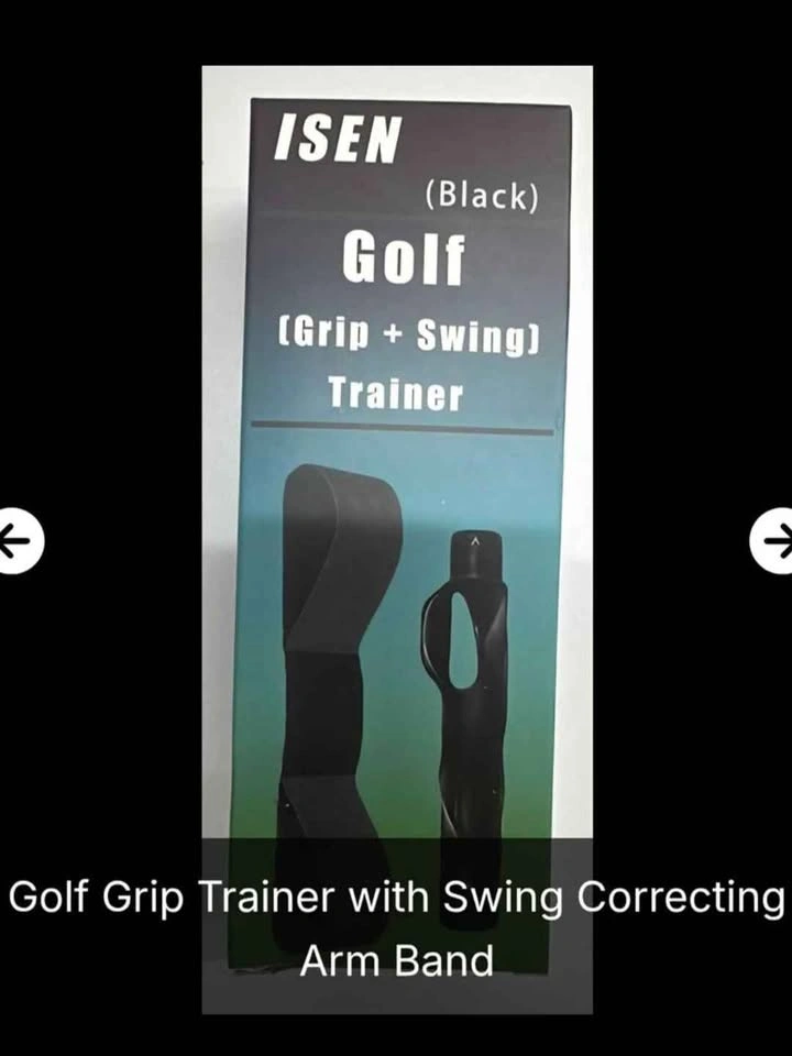 ISEN Golf Grip Trainer & Swing Correcting Arm Band Set - photo 2