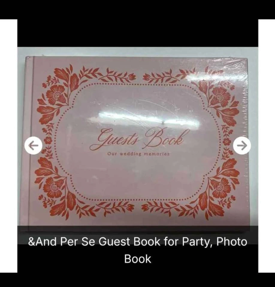 New &And Per Se Pink Wedding Guest Keepsake Book - photo 2